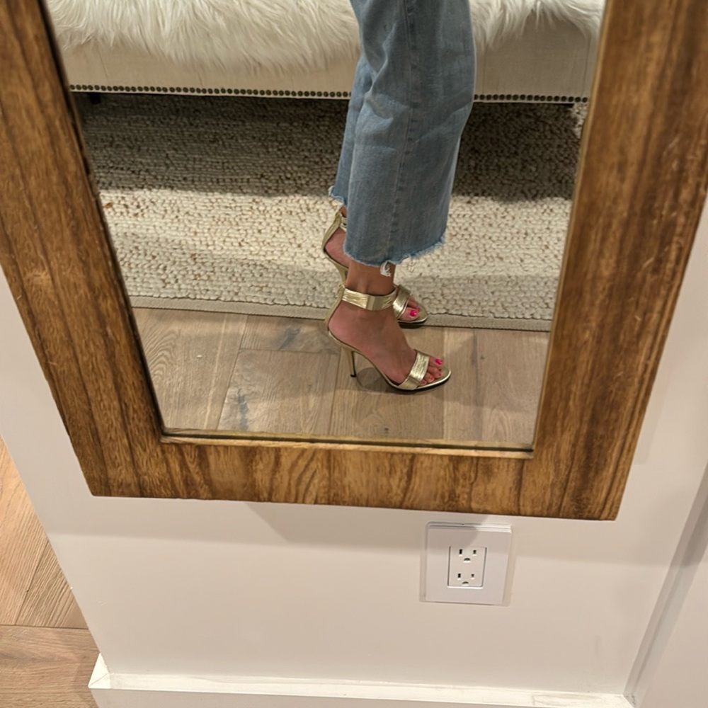 Givenchy Nappa Sahara gold heels 37.5
